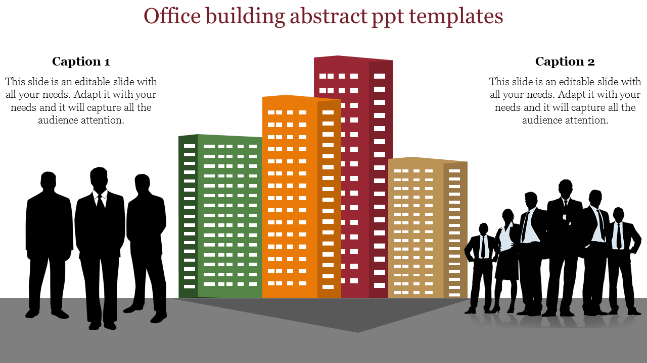 abstract ppt templates-Office building abstract ppt templates